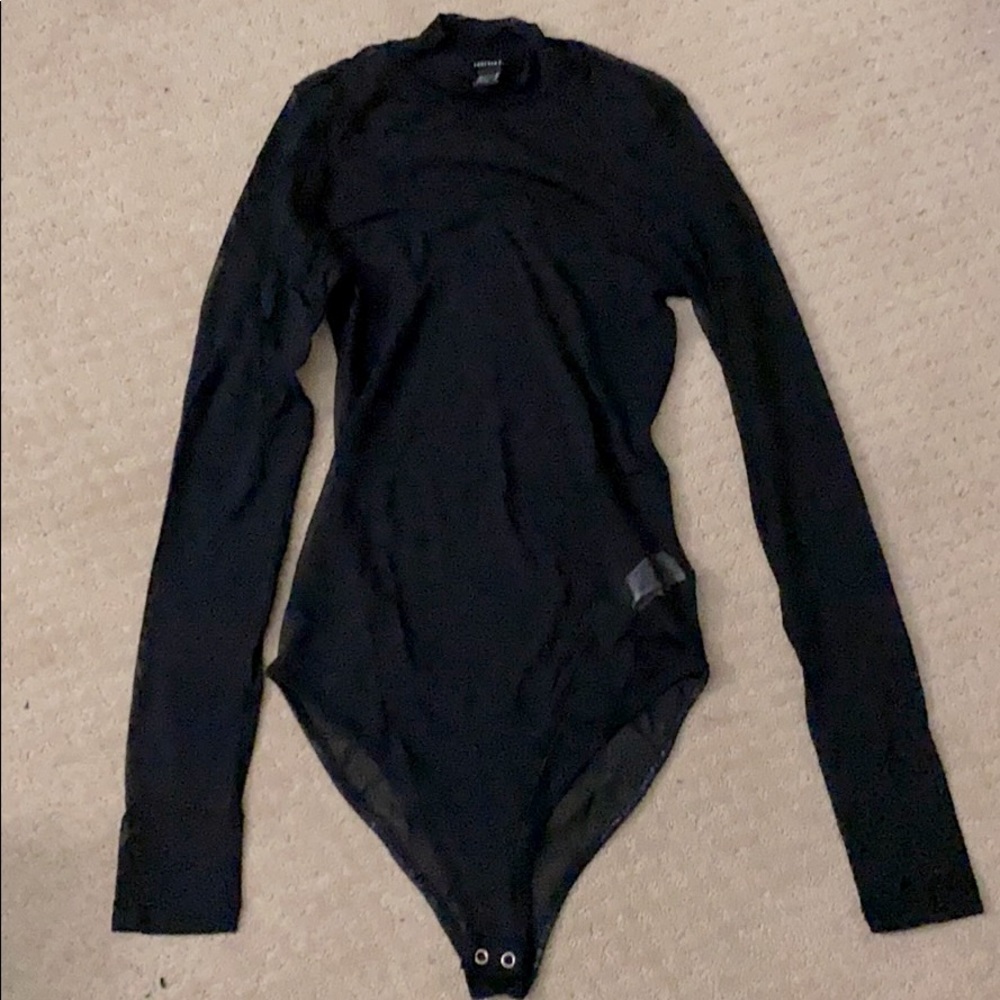 Black Mesh Bodysuit